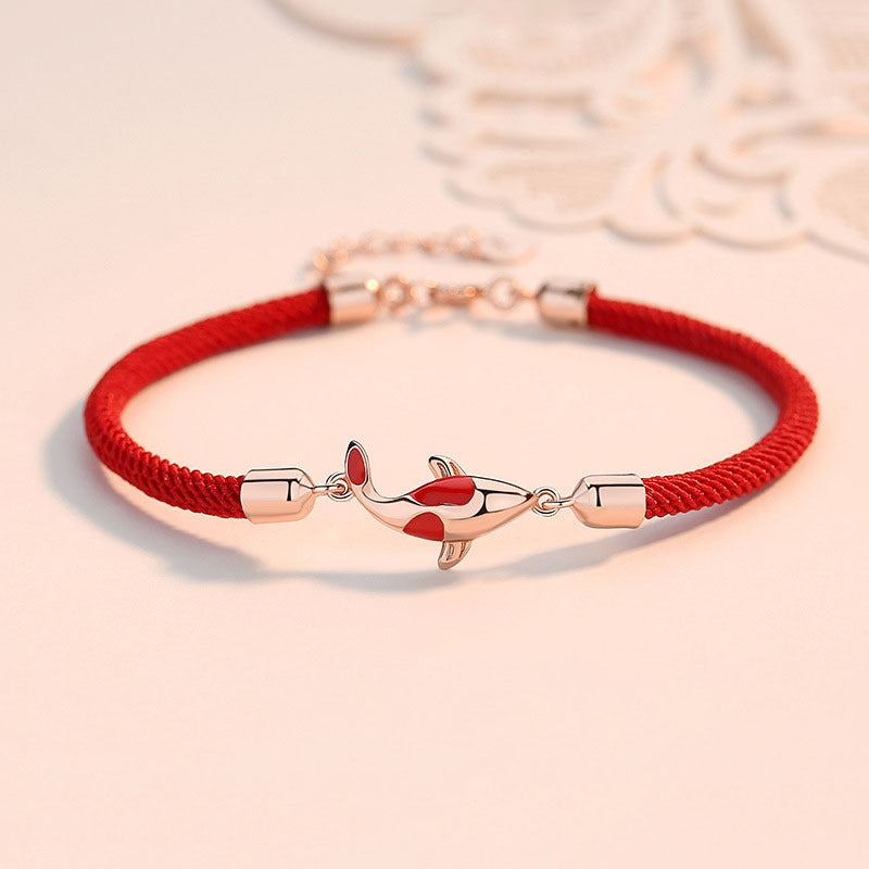 Couple's Koi Fish Bracelet for Luck Wealth & Protection