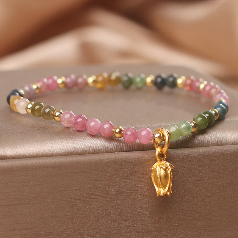 4 mm spirituelles Turmalin-Armband für positive Energie