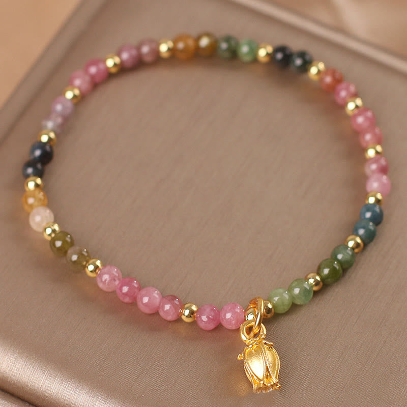 4 mm spirituelles Turmalin-Armband für positive Energie