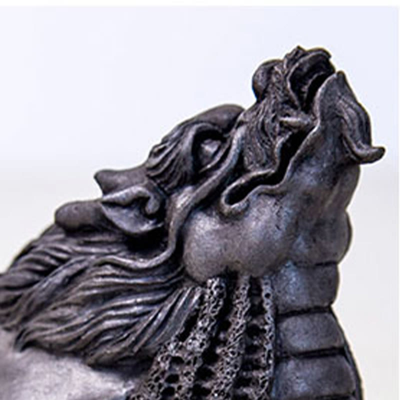 Dragon Turtle Spiritual Statue | Iron Powder Resin 17cm