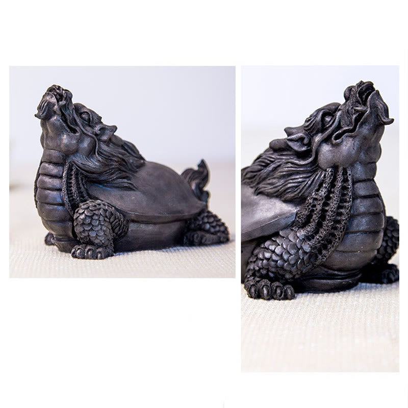 Dragon Turtle Spiritual Statue | Iron Powder Resin 17cm