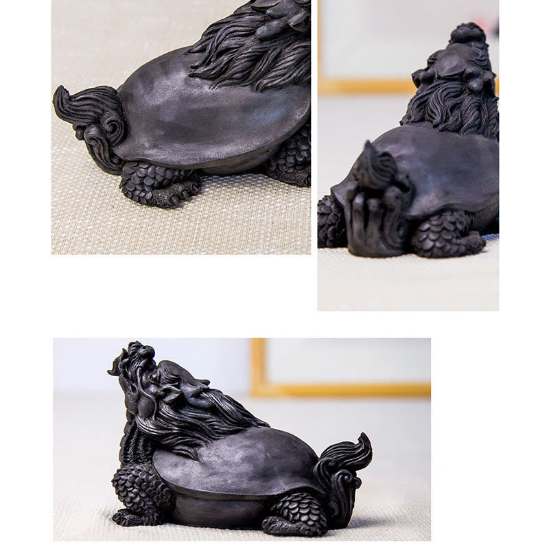 Dragon Turtle Spiritual Statue | Iron Powder Resin 17cm