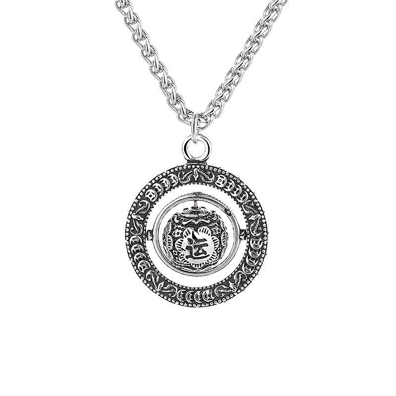 Spirituelle Kupferkette mit drehbarem Anhänger | Glück & Heilung