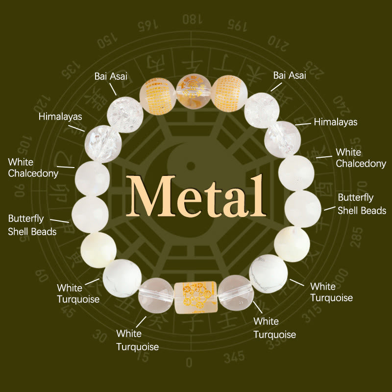 8 mm Fünf-Elemente-Achatarmband für Reichtum und Glück