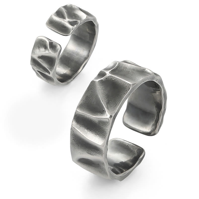 Verstellbarer spiritueller Schutzring aus Sterlingsilber