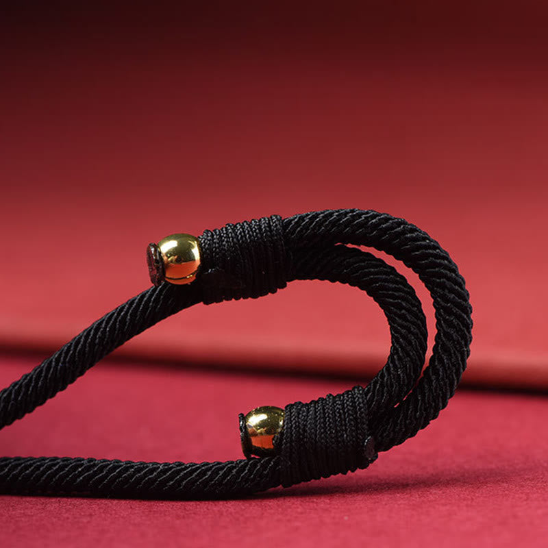 Zinnober Glücksperlen Schutzkette