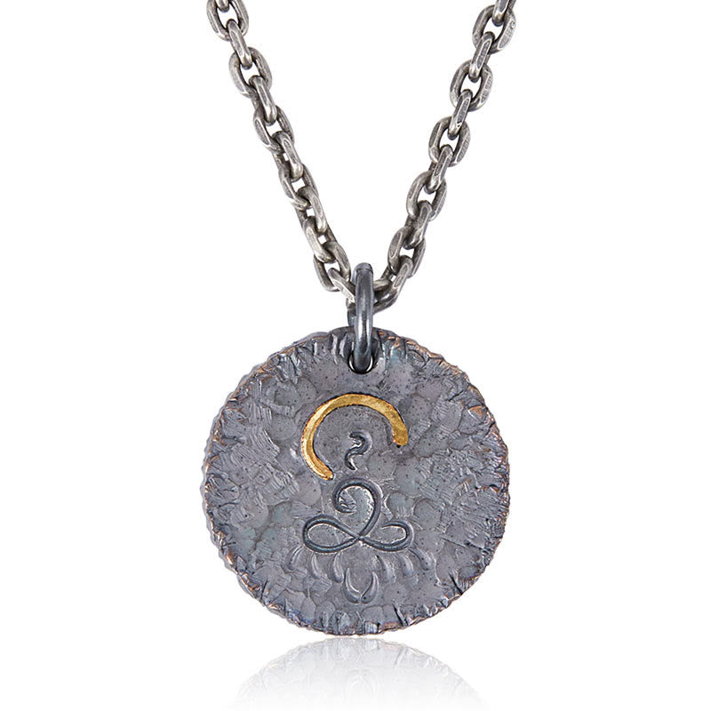 999 Sterling Silber Buddha Halskette Lotus Anhänger für inneren Frieden