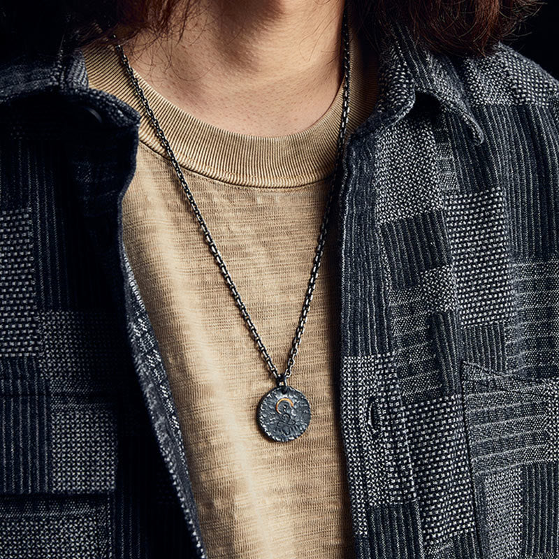 999 Sterling Silber Buddha Halskette Lotus Anhänger für inneren Frieden