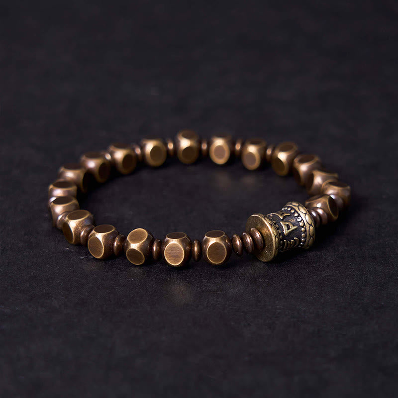 Unisex Om Mani Padme Hum Messing Focus Armband
