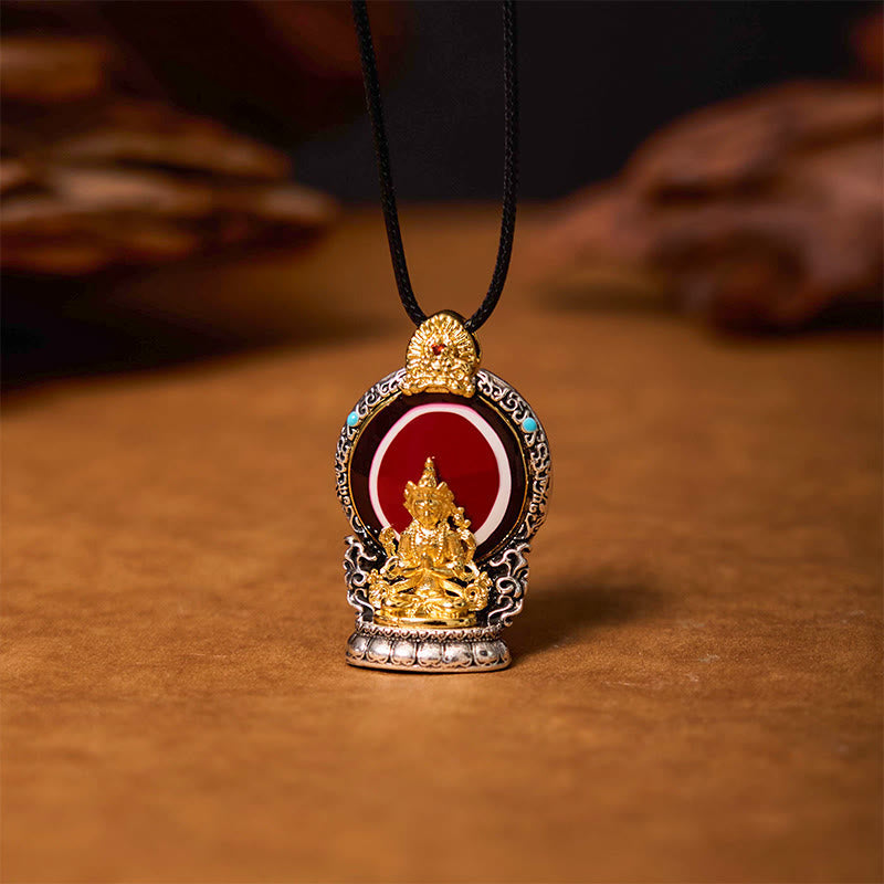Avalokiteshvara Copper Pendant | Spiritual Healing Necklace