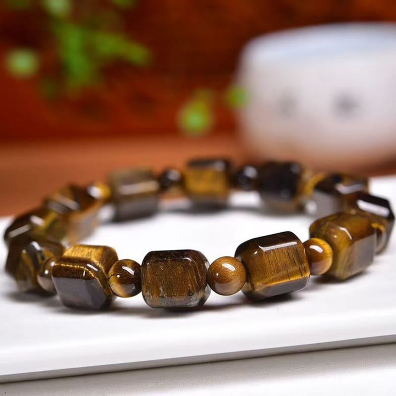 Unisex Tigerauge Schutzarmband mit Mut und Stärke
