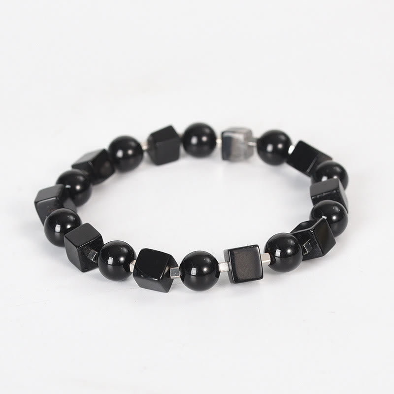 Unisex Obsidian Purification Bracelet for Energy Clearing