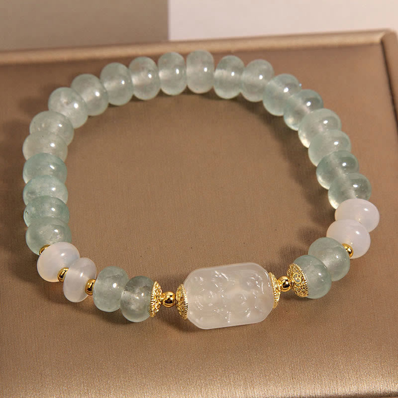 Aquamarine Jade Serenity Bracelet for Emotional Balance