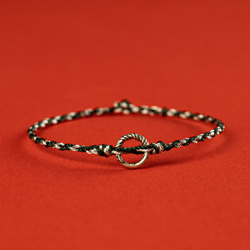 Spirituelles Schutzarmband aus Sterlingsilber mit Turmalin