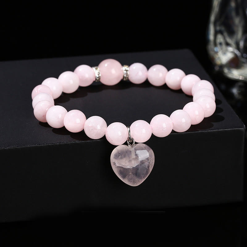 Grünes Aventurin Love Heart Balance Armband 8mm Perlen