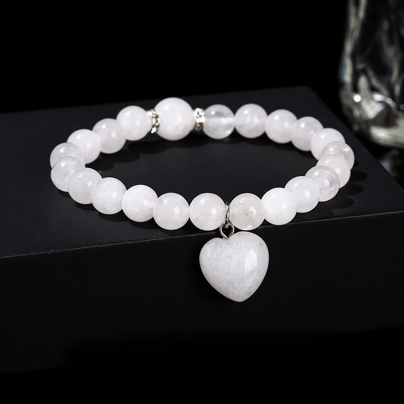 Grünes Aventurin Love Heart Balance Armband 8mm Perlen