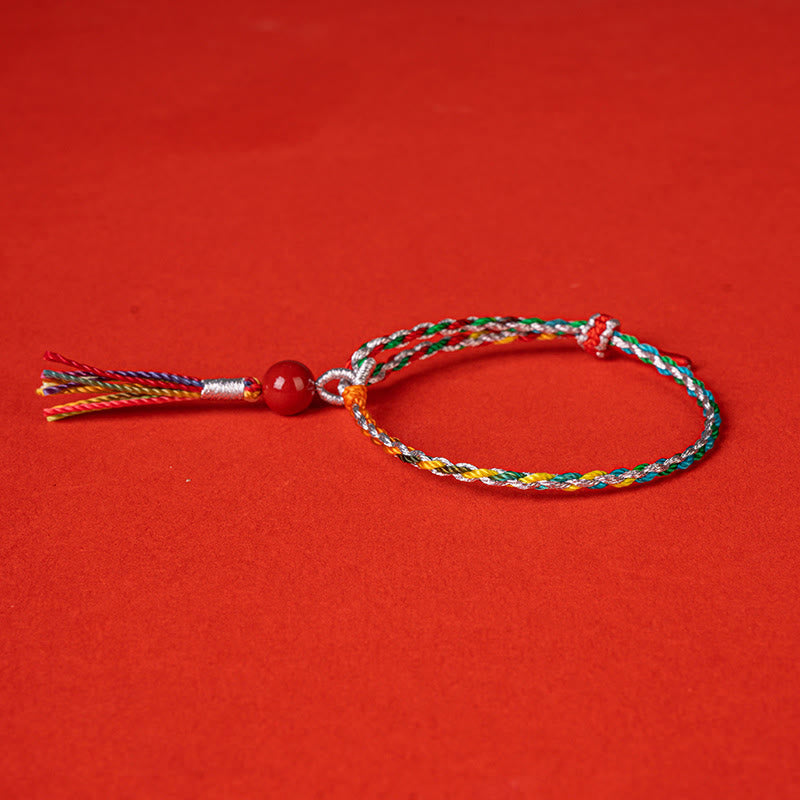 Buntes Unisex-Armband mit Zinnoberkonzentration