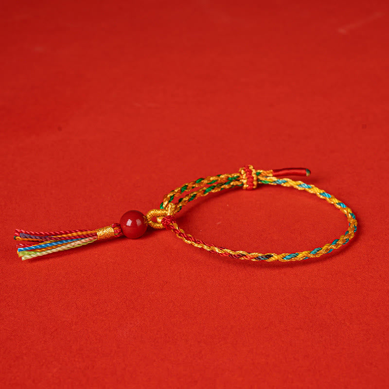 Buntes Unisex-Armband mit Zinnoberkonzentration