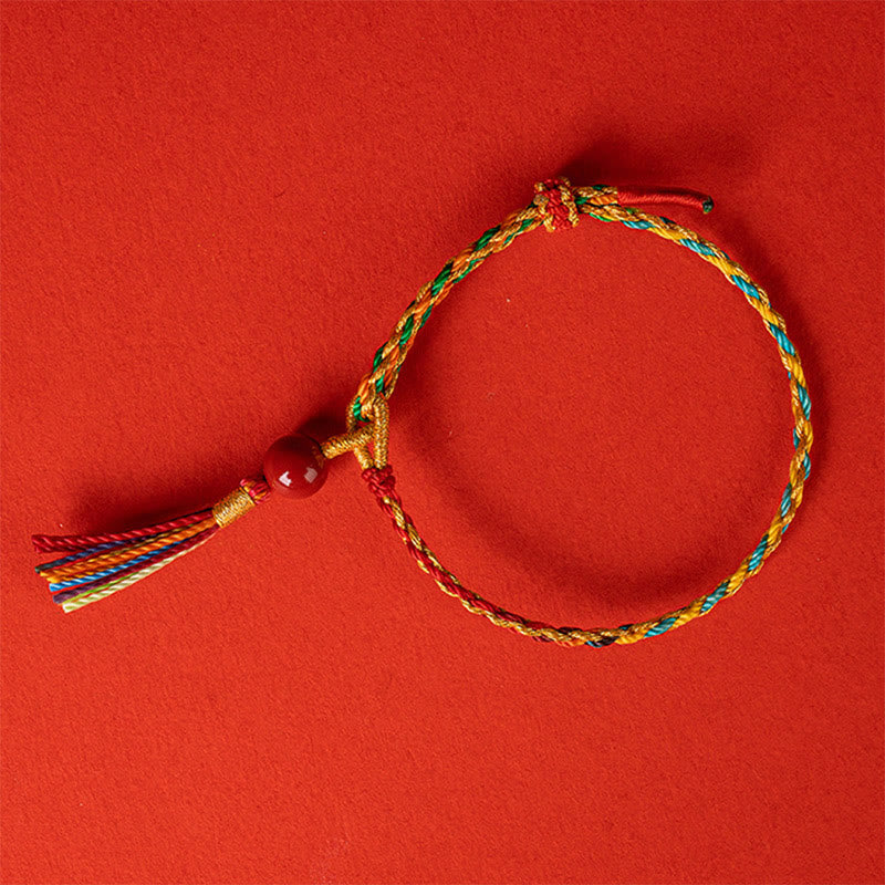 Buntes Unisex-Armband mit Zinnoberkonzentration