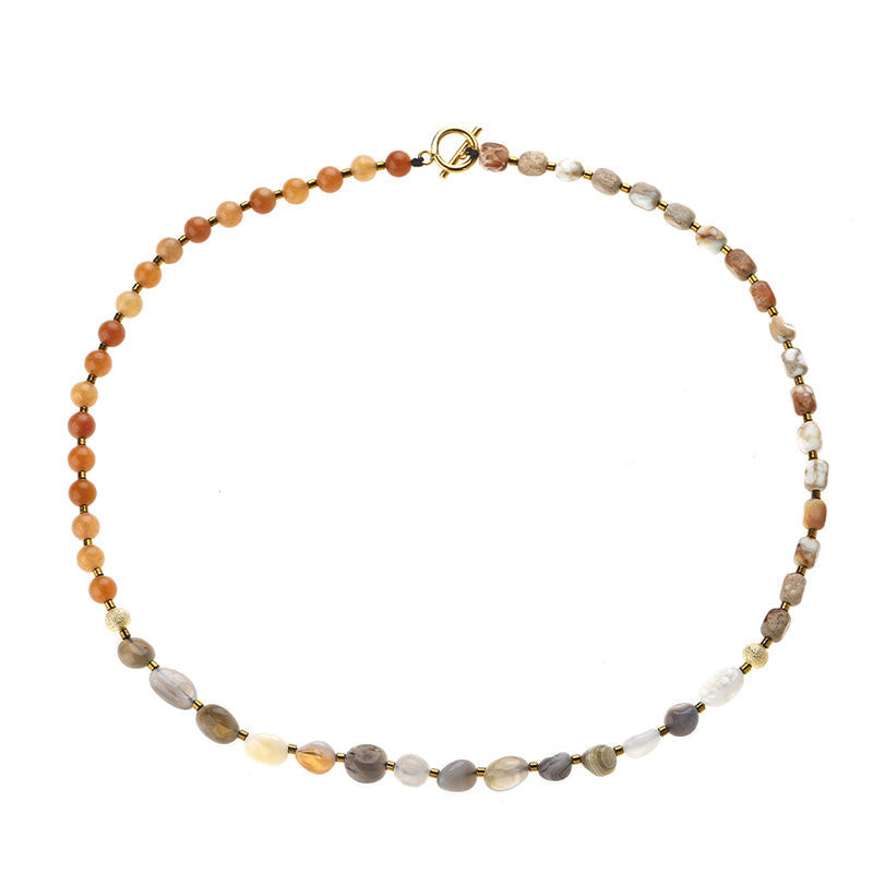 Botswana-Achat, roter Achat, Kaiserstein, Kreativitätsarmband