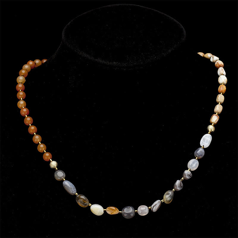 Botswana-Achat, roter Achat, Kaiserstein, Kreativitätsarmband