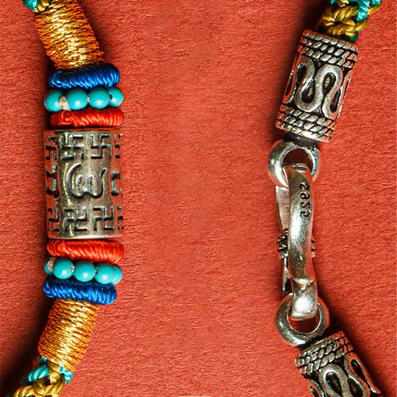 925 Silber Om Mani Padme Hum Armband Fokus & Schutz