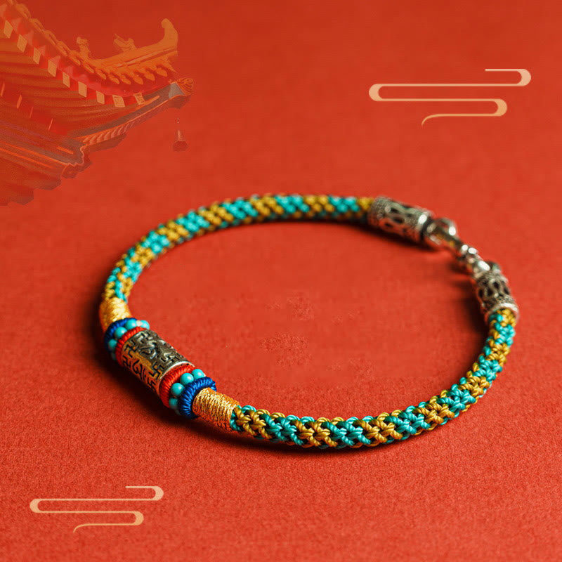 925 Silver Om Mani Padme Hum Bracelet Focus & Protection