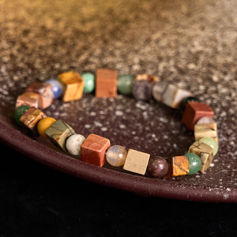 Shoushan-Stein, roter Achat, Wohlstandsachat-Armband