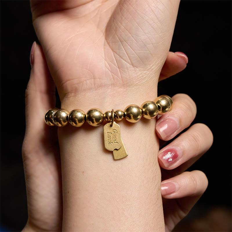 Kupfer-Heilarmband, 10 mm Perlen für Gleichgewicht und Glück