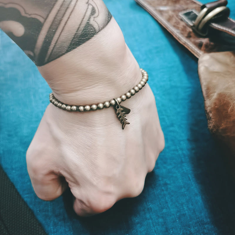 Kupfer-Fischgräten-Heilarmband für emotionales Wohlbefinden