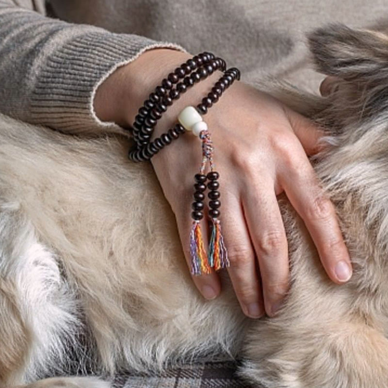 Bodhi Seed Mala-Armband mit 108 Perlen für spirituellen Frieden und Wachstum