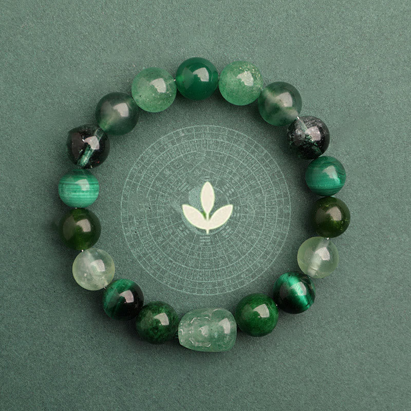 Five Elements 10mm Agate Luck Bracelet for Balance