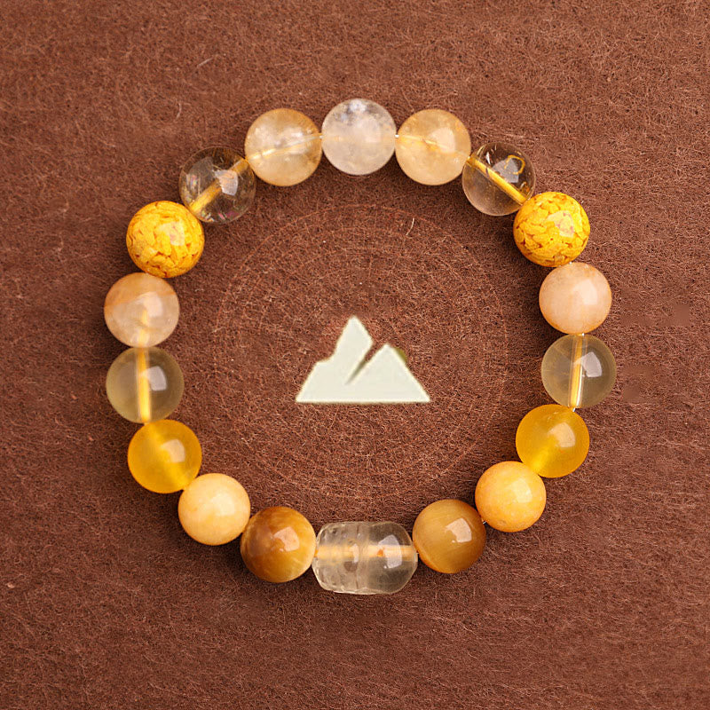 Five Elements 10mm Agate Luck Bracelet for Balance