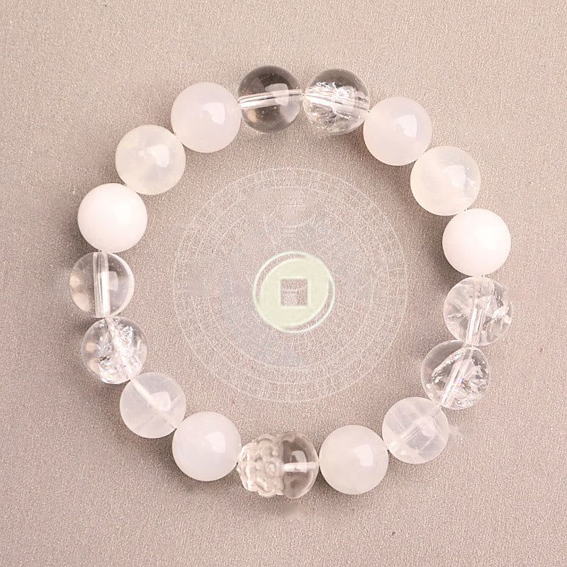 Five Elements 10mm Agate Luck Bracelet for Balance