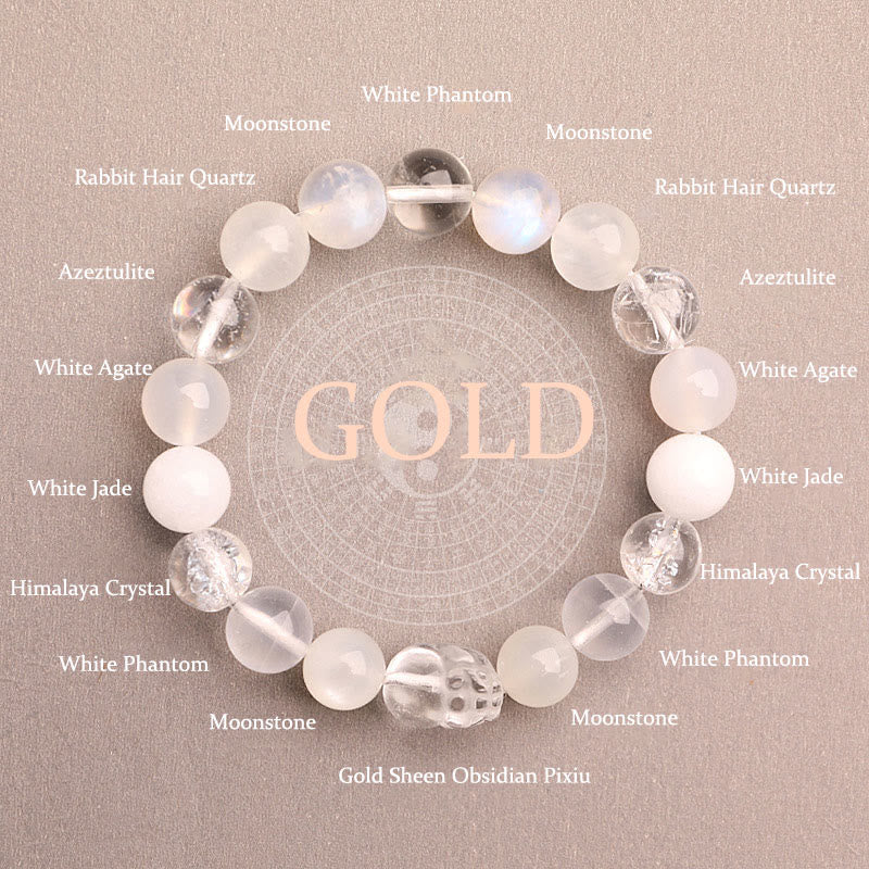 Five Elements 10mm Agate Luck Bracelet for Balance