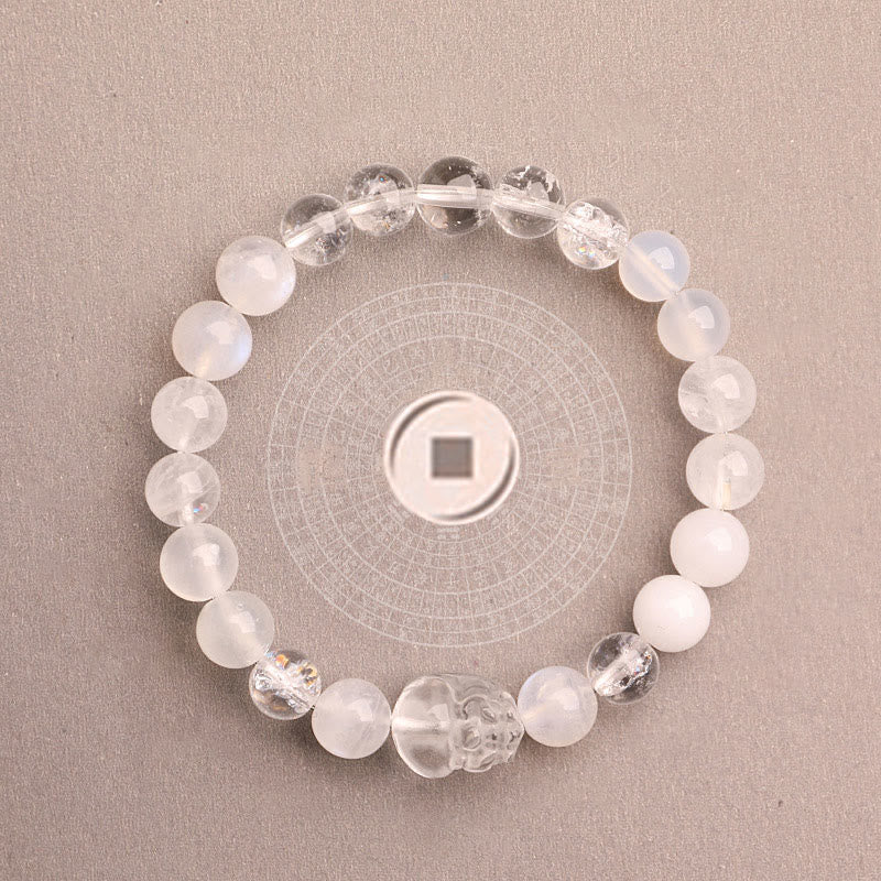 Five Elements 10mm Agate Luck Bracelet for Balance