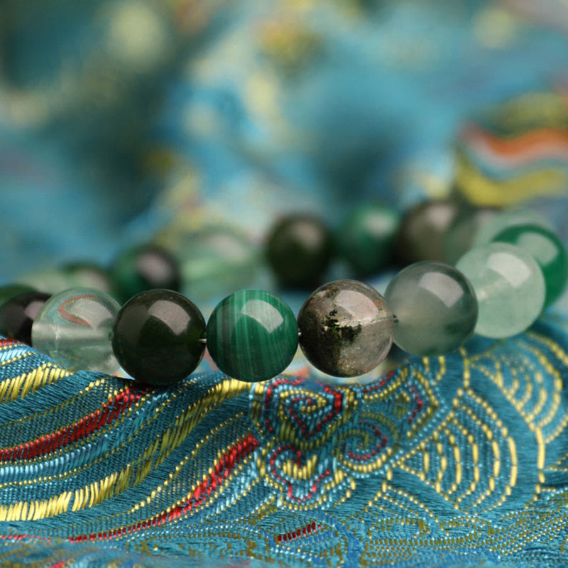 Five Elements 10mm Agate Luck Bracelet for Balance