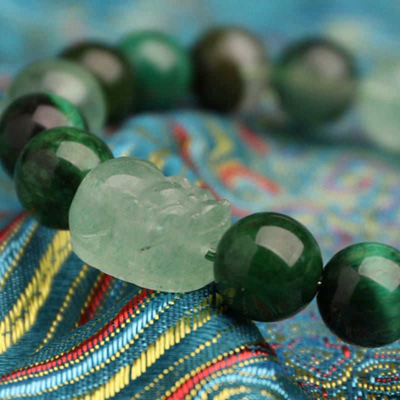 Five Elements 10mm Agate Luck Bracelet for Balance