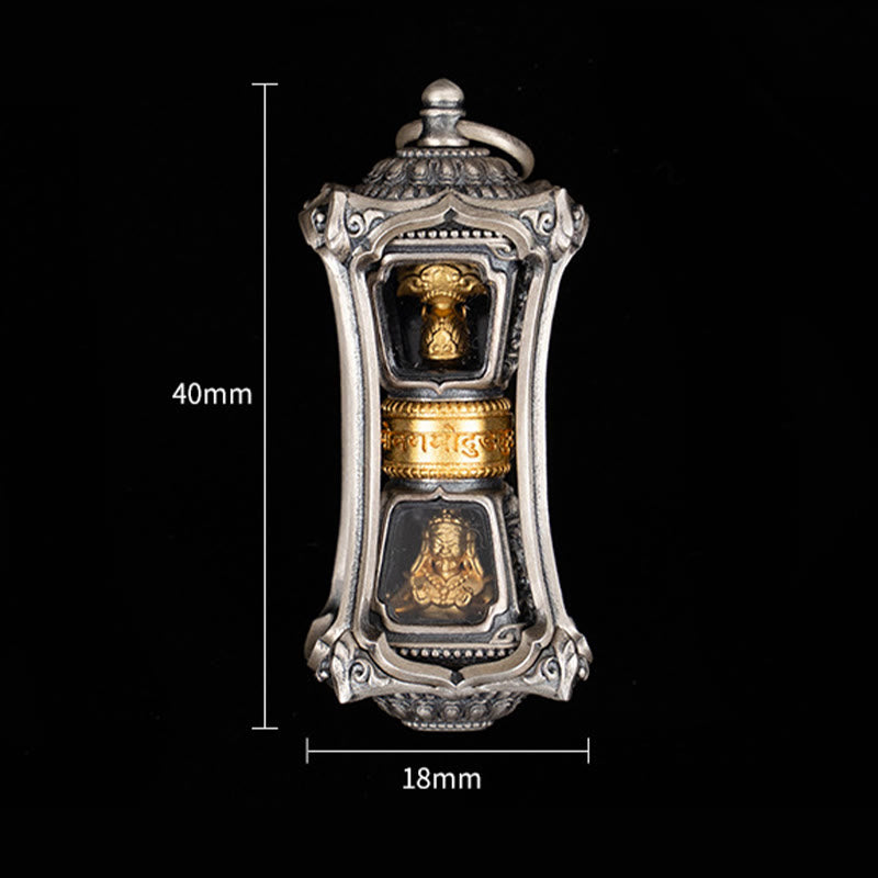 925 Sterling Silber Zakiram Göttin des Reichtums Segen Halskette