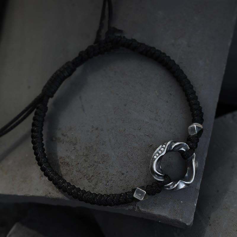 Schutzarmband mit Peace-Schnalle aus Sterlingsilber