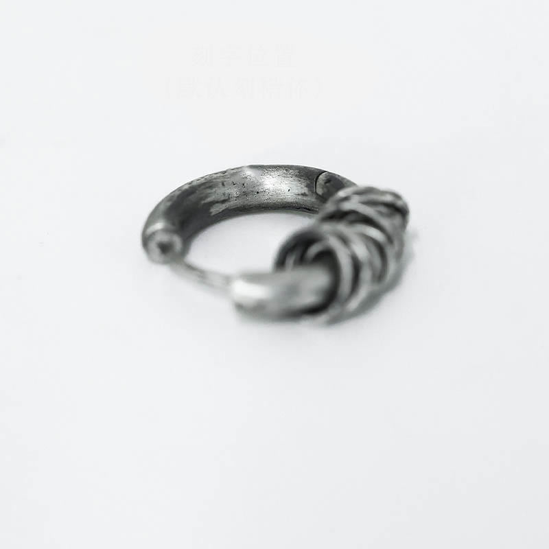 Handgehämmerte spirituelle Schutzohrringe aus 925er Sterlingsilber