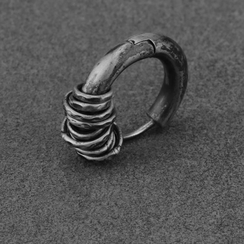 Handgehämmerte spirituelle Schutzohrringe aus 925er Sterlingsilber