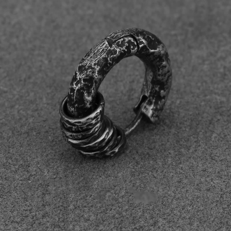 Handgehämmerte spirituelle Schutzohrringe aus 925er Sterlingsilber