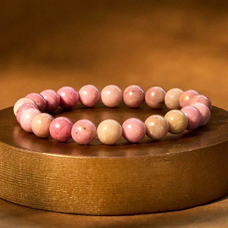 14–16 cm Rhodonit-Armband „Heilende Beziehungen“