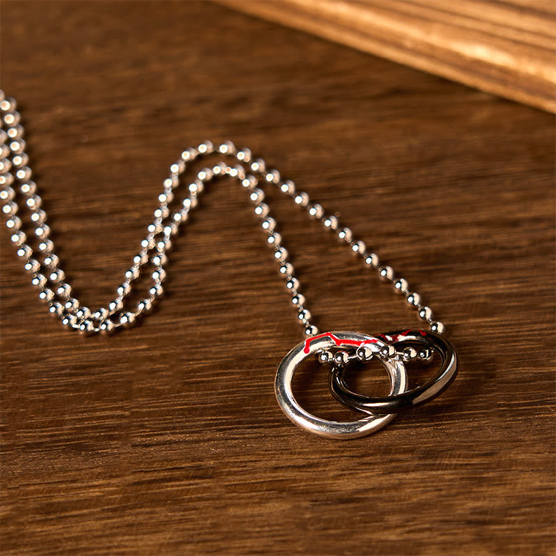 Kupfer Yin Yang Halskette Qiankun Hoop Balance Glück