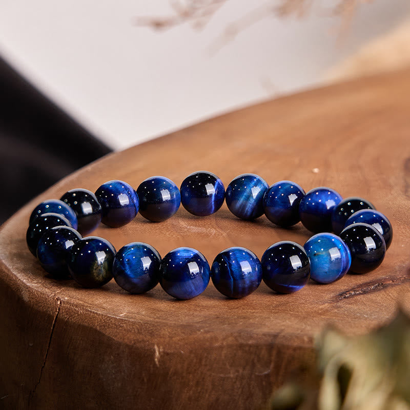 Armband mit blauem Tigerauge-Balancestein