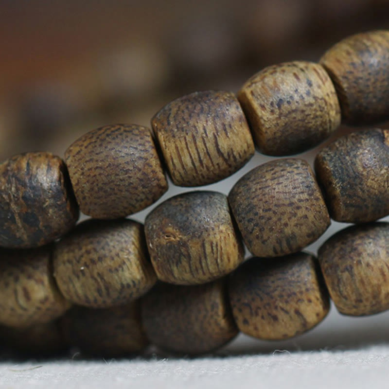 6mm Hainan Green Qinan Agarwood 108 Mala Perlen Armband
