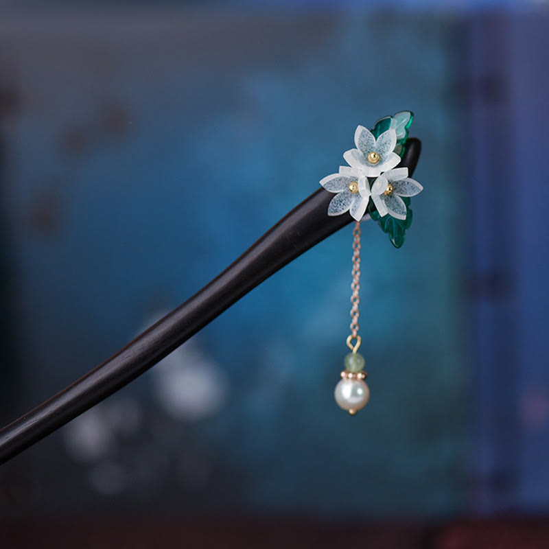 Lily Of The Valley Wood Hairpin | Chinese Traditional Accessory