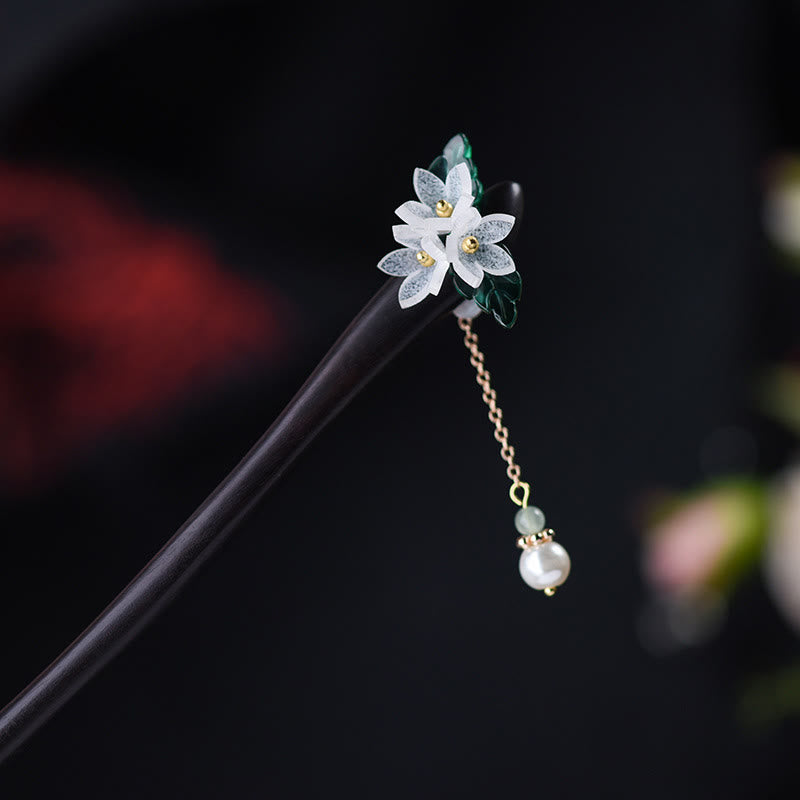 Lily Of The Valley Wood Hairpin | Chinese Traditional Accessory