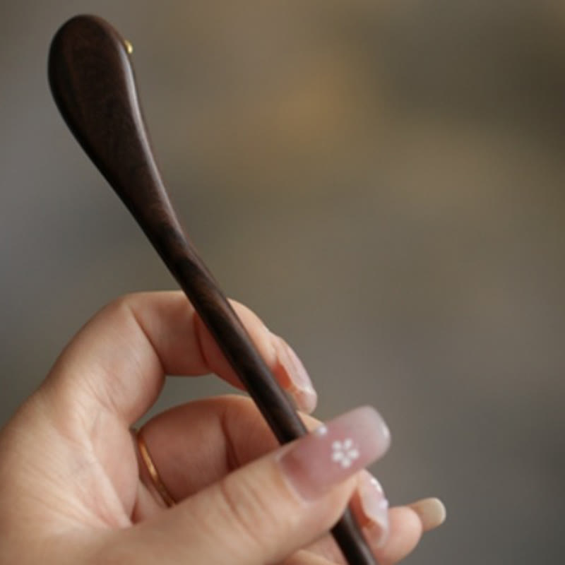 Sandalwood Rabbit Hairpin | Auspicious Cloud Chinese Hairpin